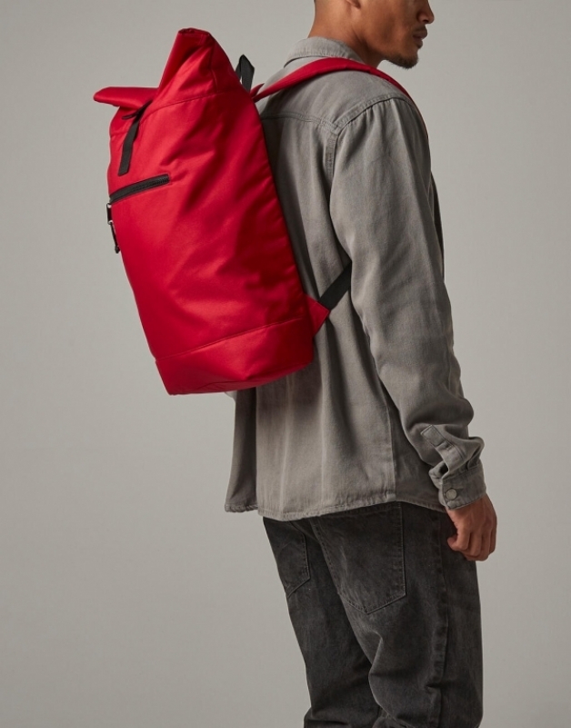 Photo de Bag Base Recycled Roll-Top Backpack BG286 Photo de Bag Base Recycled Roll-Top Backpack BG286