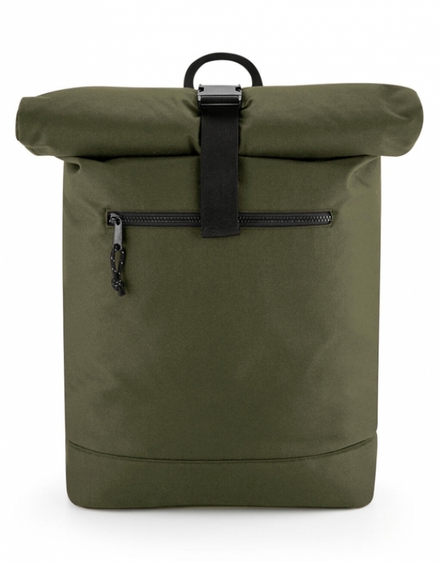 Photo de Bag Base Recycled Roll-Top Backpack BG286 Photo de Bag Base Recycled Roll-Top Backpack BG286