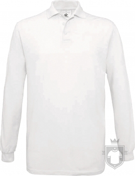 Polos BC Safran manga larga color White :: Ref: 001 Polos BC Safran manga larga color White :: Ref: 001