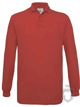 Polos BC Safran manga larga color Red :: Ref: 004 Polos BC Safran manga larga color Red :: Ref: 004