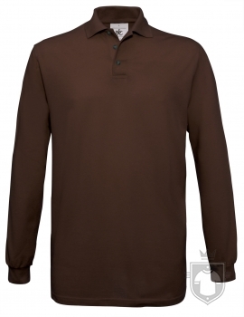 Polos BC Safran manga larga color Brown :: Ref: 145 Polos BC Safran manga larga color Brown :: Ref: 145