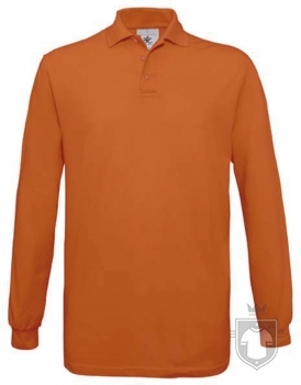 Polos BC Safran manga larga color Pumpkin orange :: Ref: 230 Polos BC Safran manga larga color Pumpkin orange :: Ref: 230