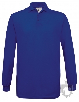 Polos BC Safran manga larga color Royal blue :: Ref: 450 Polos BC Safran manga larga color Royal blue :: Ref: 450