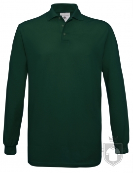 Polos BC Safran manga larga color Bottle green :: Ref: 540 Polos BC Safran manga larga color Bottle green :: Ref: 540