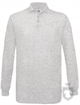 Polos BC Safran manga larga color Ash :: Ref: 600 Polos BC Safran manga larga color Ash :: Ref: 600