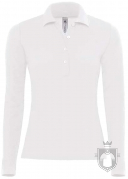Polos BC Safran manga larga W color White :: Ref: 001 Polos BC Safran manga larga W color White :: Ref: 001