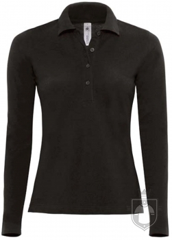 Polos BC Safran manga larga W color Black :: Ref: 002 Polos BC Safran manga larga W color Black :: Ref: 002