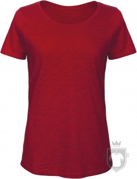 Camisetas BC Inspire Organic Slub W color Chic Red :: Ref: 756 Camisetas BC Inspire Organic Slub W color Chic Red :: Ref: 756