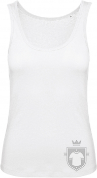 Camisetas BC Inspire Organic Tirantes W color White :: Ref: 001 Camisetas BC Inspire Organic Tirantes W color White :: Ref: 001