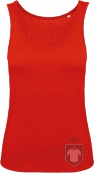 Camisetas BC Inspire Organic Tirantes W color Fire Red :: Ref: 007 Camisetas BC Inspire Organic Tirantes W color Fire Red :: Ref: 007