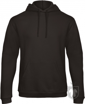 Sudaderas BC ID 203 Capucha 50 50 color Black :: Ref: 002 Sudaderas BC ID 203 Capucha 50 50 color Black :: Ref: 002