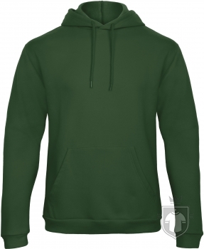Sudaderas BC ID 203 Capucha 50 50 color Bottle green :: Ref: 540 Sudaderas BC ID 203 Capucha 50 50 color Bottle green :: Ref: 540