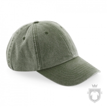 Gorras Beechfield Vintage Perfil bajo color Vintage Olive :: Ref: 197 Gorras Beechfield Vintage Perfil bajo color Vintage Olive :: Ref: 197