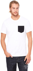 Camisetas Bella Pocket tallas grandes color White/Black :: Ref: 0001 Camisetas Bella Pocket tallas grandes color White/Black :: Ref: 0001