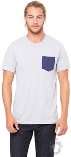 Camisetas Bella Pocket tallas grandes color Athletic heather - Navy :: Ref: 00106 Camisetas Bella Pocket tallas grandes color Athletic heather - Navy :: Ref: 00106