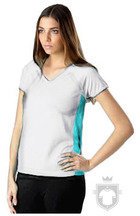 Camisetas Cam Cami tecnica tec 8 w color white/turquoise :: Ref: white-azulturquesa Camisetas Cam Cami tecnica tec 8 w color white/turquoise :: Ref: white-azulturquesa
