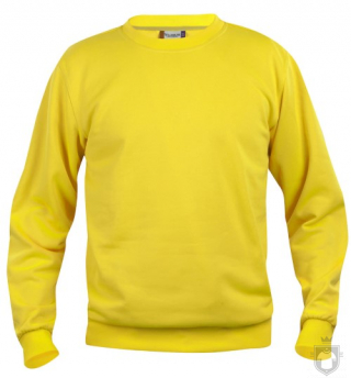 Sudaderas Clique Basic Roundneck color Yellow :: Ref: 10 Sudaderas Clique Basic Roundneck color Yellow :: Ref: 10