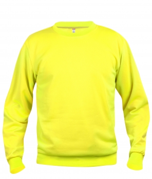 Sudaderas Clique Basic Roundneck Fluor color Visibility yellow :: Ref: 11 Sudaderas Clique Basic Roundneck Fluor color Visibility yellow :: Ref: 11