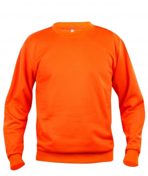 Sudaderas Clique Basic Roundneck Fluor color Visibility orange :: Ref: 170 Sudaderas Clique Basic Roundneck Fluor color Visibility orange :: Ref: 170