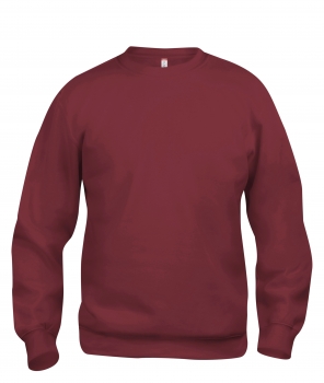 Sudaderas Clique Basic Roundneck color maroon :: Ref: 38 Sudaderas Clique Basic Roundneck color maroon :: Ref: 38