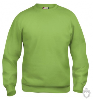 Sudaderas Clique Basic Roundneck color Pistachio :: Ref: 67 Sudaderas Clique Basic Roundneck color Pistachio :: Ref: 67