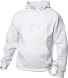 Sudaderas Clique Basic Hoody color White :: Ref: 00 Sudaderas Clique Basic Hoody color White :: Ref: 00
