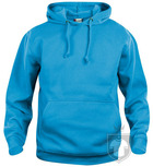 Sudaderas Clique Basic Hoody color turquoise :: Ref: 54 Sudaderas Clique Basic Hoody color turquoise :: Ref: 54