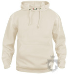 Sudaderas Clique Basic Hoody color Beige :: Ref: 815 Sudaderas Clique Basic Hoody color Beige :: Ref: 815