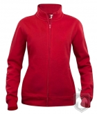 Sudaderas Clique Basic Cardigan W color Red :: Ref: 35 Sudaderas Clique Basic Cardigan W color Red :: Ref: 35