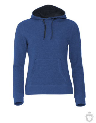 Sudaderas Clique Classic Hoody Ladies color Heather blue :: Ref: 565 Sudaderas Clique Classic Hoody Ladies color Heather blue :: Ref: 565