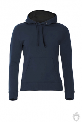 Sudaderas Clique Classic Hoody Ladies color Dark blue - Black :: Ref: 580 Sudaderas Clique Classic Hoody Ladies color Dark blue - Black :: Ref: 580