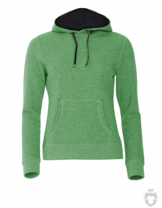 Sudaderas Clique Classic Hoody Ladies color Heather green :: Ref: 676 Sudaderas Clique Classic Hoody Ladies color Heather green :: Ref: 676