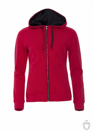 Sudaderas Clique Classic Hoody Full Zip Ladies color Red :: Ref: 35 Sudaderas Clique Classic Hoody Full Zip Ladies color Red :: Ref: 35