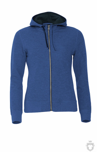Sudaderas Clique Classic Hoody Full Zip Ladies color Heather blue :: Ref: 565 Sudaderas Clique Classic Hoody Full Zip Ladies color Heather blue :: Ref: 565