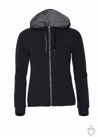 Sudaderas Clique Classic Hoody Full Zip Ladies color Black :: Ref: 99 Sudaderas Clique Classic Hoody Full Zip Ladies color Black :: Ref: 99