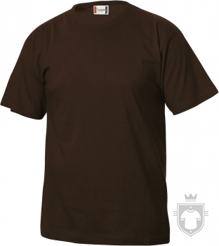 Camisetas Clique Basic T Kids color Dark mocca :: Ref: 825 Camisetas Clique Basic T Kids color Dark mocca :: Ref: 825
