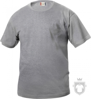 Camisetas Clique Basic T Kids color Heather Grey :: Ref: 95 Camisetas Clique Basic T Kids color Heather Grey :: Ref: 95