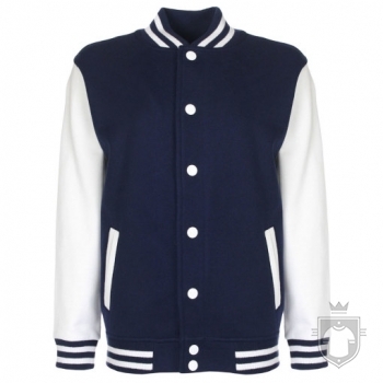 Sudaderas FDM Chaqueta Varsity Kids color Navy / White :: Ref: 252 Sudaderas FDM Chaqueta Varsity Kids color Navy / White :: Ref: 252