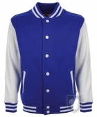 Sudaderas FDM Chaqueta Varsity Kids color Royal-White :: Ref: 61 Sudaderas FDM Chaqueta Varsity Kids color Royal-White :: Ref: 61