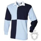 Polos Front Row Quartered rugby color White - Sky :: Ref: whitesky Polos Front Row Quartered rugby color White - Sky :: Ref: whitesky