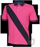 Polos Front Row Diagonal color Bright Pink - Navy :: Ref: brightpinknavy Polos Front Row Diagonal color Bright Pink - Navy :: Ref: brightpinknavy