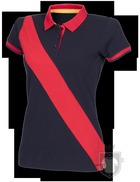Polos Front Row Diagonal W color Navy - Red :: Ref: navyred Polos Front Row Diagonal W color Navy - Red :: Ref: navyred