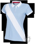 Polos Front Row Diagonal W color Sky Blue - White :: Ref: skybluewhite Polos Front Row Diagonal W color Sky Blue - White :: Ref: skybluewhite
