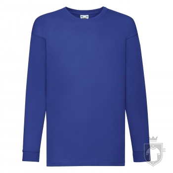 Camisetas Fruit of the Loom Value infantil manga larga color Royal Blue :: Ref: 51 Camisetas Fruit of the Loom Value infantil manga larga color Royal Blue :: Ref: 51