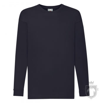 Camisetas Fruit of the Loom Value infantil manga larga color Deep Navy :: Ref: AZ Camisetas Fruit of the Loom Value infantil manga larga color Deep Navy :: Ref: AZ