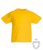 Camisetas Fruit of the Loom Original Kids color Sunflower :: Ref: 34 Camisetas Fruit of the Loom Original Kids color Sunflower :: Ref: 34