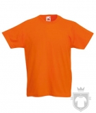 Camisetas Fruit of the Loom Original Kids color Orange :: Ref: 44 Camisetas Fruit of the Loom Original Kids color Orange :: Ref: 44