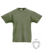 Camisetas Fruit of the Loom Original Kids color Classic Olive :: Ref: 59 Camisetas Fruit of the Loom Original Kids color Classic Olive :: Ref: 59