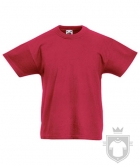 Camisetas Fruit of the Loom Original Kids color Brick Red :: Ref: BX Camisetas Fruit of the Loom Original Kids color Brick Red :: Ref: BX
