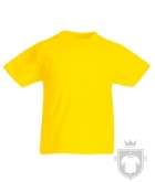 Camisetas Fruit of the Loom Original Kids color Yellow :: Ref: K2 Camisetas Fruit of the Loom Original Kids color Yellow :: Ref: K2